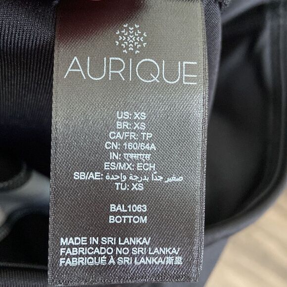 Aurique Brand High Waist Legging Mesh Panels & Black with White trim NWOT Sz Xs - Picture 9 of 11